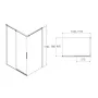 Душова кабіна VOLLE LEON 120x9010-22-244glass, хром
