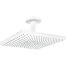 Верхній душ зі стельовим кронштейном HANSGROHE RAINDANCE 26250700, білий матовий