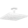 Верхній душ зі стельовим кронштейном HANSGROHE RAINDANCE 26250700, білий матовий