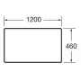 Стільниця для ванної кімнати ROCA VICTORIA BASIC A857508806, білий