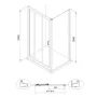 Двері душові EGER LEXO 599-809/1