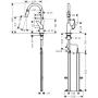 Змішувач для кухонної мийки з висувним душем HANSGROHE FOCUS M42 71820000