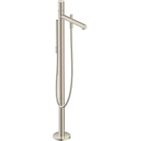 Змішувач для ванни AXOR UNO 45416820, одноважільний, підлоговий, з рукояткою zero, нікель