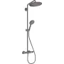 Душова система з термостатом HANSGROHE CROMA SELECT S 26890340, чорний матовий хром