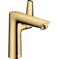 Змішувач для раковини зі зливним гарнітуром HANSGROHE TALIS E 71754990, золото глянсовий