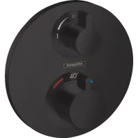 Термостат для душу HANSGROHE ECOSTAT S 15758670, чорний матовий