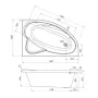 Ванна акрилова IMPRESE LORETA 160x105 R LOREТA160 R