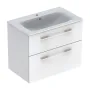 Тумба з умивальником GEBERIT SELNOVA SQUARE 501.240.00.1, білий