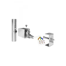 Комплект для прихованого підключення рушникосушарки, кругла труба MARIO 3.0.0900.0.WG, білий глянсовий