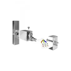 Комплект для прихованого підключення рушникосушки, квадратна труба MARIO 3.0.1000.0.WM, білий матовий