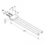 Тримач рушників KLUDI AMBIENTA 5397705, хром