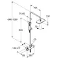 Душова система з термостатом KLUDI A-QA 490950500, хром