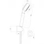 Душовий гарнітур CERSANIT ATON S951-024, хром