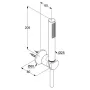 Душовий гарнітур KLUDI NOVA FONTE 208500535, Deco 1S, хром