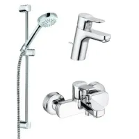 Набір змішувачів з душовим гарнітуром KLUDI PURE&amp;EASY 376850565, 3в1, хром