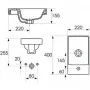 Умивальник меблевий CERSANIT MODUO K116-016, 40x22, білий