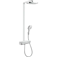 Душова система з термостатом HANSGROHE RAINDANCE SELECT 27282400, хром з білим