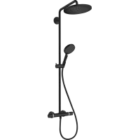 Душова система з термостатом HANSGROHE CROMA SELECT S 26891670, чорний матовий