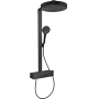 Душова система з термостатом HANSGROHE RAINFINITY 26853670, чорний матовий
