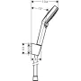 Душовий набір HANSGROHE CROMETTA 26693400, хром з білим