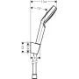 Душовий набір HANSGROHE CROMETTA 26568400, хром з білим