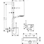 Душовий набір HANSGROHE ECOSTAT COMBI RAINDANCE SELECT 27039000