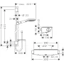 Душовий набір HANSGROHE ECOSTAT SELECT/RAINDANCE SELECT 27038400, хром з білим