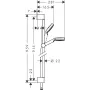 Душовий набір HANSGROHE CROMETTA 26539400, хром з білим