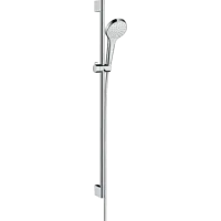 Душовий набір зі штангою HANSGROHE CROMA SELECT 26575400, хром з білим