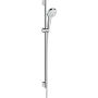 Душовий набір зі штангою HANSGROHE CROMA SELECT 26575400, хром з білим