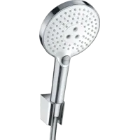 Душовий набір із душовим шлангом HANSGROHE RAINDANCE SELECT 26701400, хром з білим
