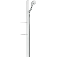 Душовий набір із душовою штангою та мильницею HANSGROHE RAINDANCE SELECT 27647400, хром з білим