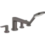 Змішувач для ванни на 4 отвори HANSGROHE TALIS E 71748340, чорний матовий хром