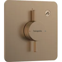 Змішувач для душу прихованого монтажу HANSGROHE DUOTURN Q 75614140, бронза сатин