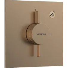 Змішувач для душу прихованого монтажу HANSGROHE DUOTURN E 75617140, бронза сатин