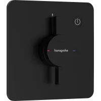 Змішувач для душу прихованого монтажу HANSGROHE DUOTURN Q 75614670, чорний матовий