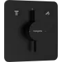 Змішувач для душу прихованого монтажу HANSGROHE DUOTURN Q 75414670, чорний матовий