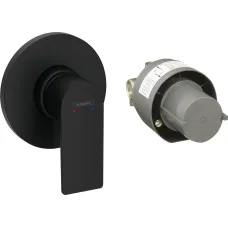 Змішувач для душу прихованого монтажу HANSGROHE REBRIS E 72658670, чорний матовий