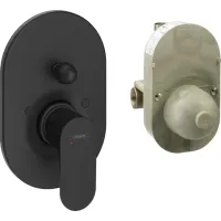 Змішувач для душу прихованого монтажу HANSGROHE REBRIS S 72448670, чорний матовий