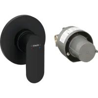 Змішувач для душу прихованого монтажу HANSGROHE REBRIS S 72648670, чорний матовий