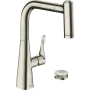 Змішувач для кухонної мийки HANSGROHE METRIS SELECT M71 73805800, нержавіюча сталь