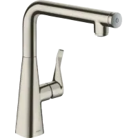 Змішувач для кухонної мийки HANSGROHE METRIS SELECT 14847800, нержавіюча сталь