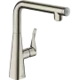 Змішувач для кухонної мийки HANSGROHE METRIS SELECT 14847800, нержавіюча сталь