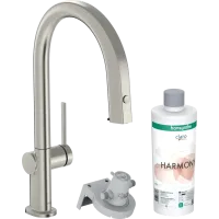 Змішувач для кухонної мийки HANSGROHE AQITTURA M91 76801800, нержавіюча сталь