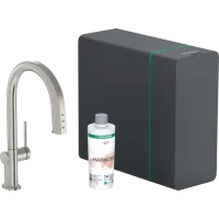 Змішувач для кухонної мийки HANSGROHE AQITTURA M91 76836800, нержавіюча сталь