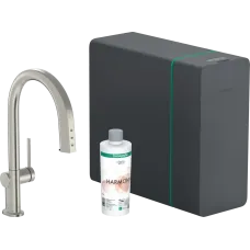 Змішувач для кухонної мийки HANSGROHE AQITTURA M91 76836800, нержавіюча сталь