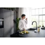 Змішувач для кухонної мийки HANSGROHE AQITTURA M91 76836800, нержавіюча сталь