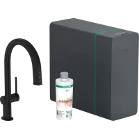 Змішувач для кухонної мийки HANSGROHE AQITTURA M91 76836670, чорний матовий