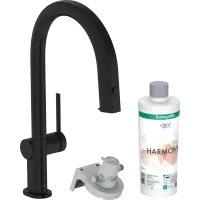 Змішувач для кухонної мийки HANSGROHE AQITTURA M91 76800670, чорний матовий