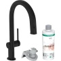 Змішувач для кухонної мийки HANSGROHE AQITTURA M91 76800670, чорний матовий